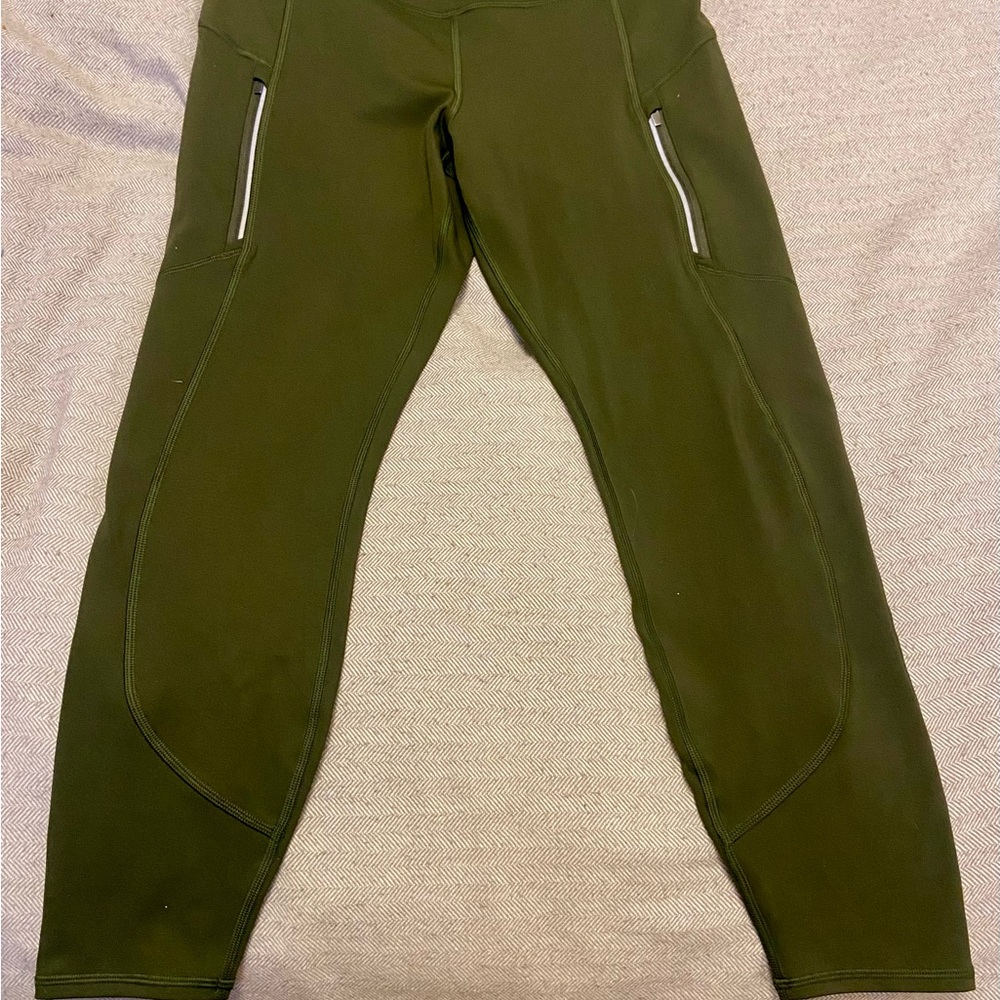 Athleta Forest Green 7/8 Leggings